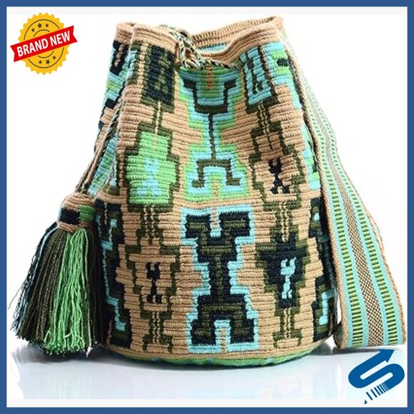 Large Crochet Hobo Crossbody Bag Handwoven Shoulder Purse for Beach